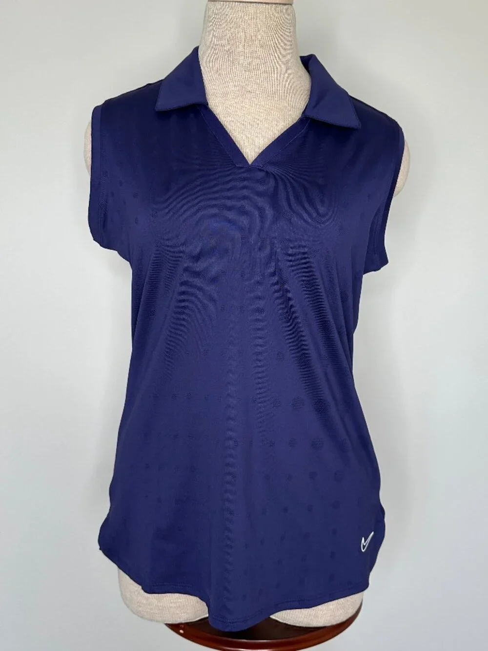 Nike Golf Women's Tour Performance Purple Sleeveless Collared Polo Medium NWT